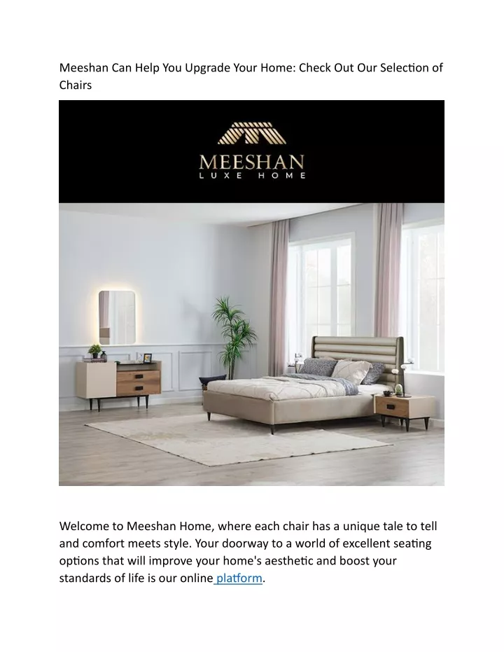meeshan can help you upgrade your home check