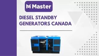High-Quality Diesel Generators for Sale in Canada| Advanced Diesel Standby Gener