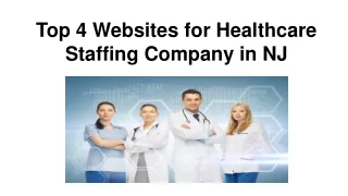 Top 4 Websites for Healthcare Staffing Company in NJ