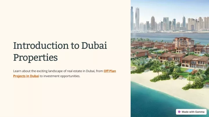 introduction to dubai properties