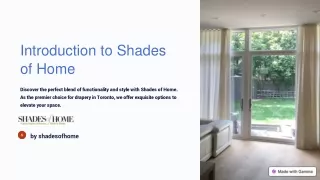 Discover Elegant Drapery Solutions in Toronto with Shadesofhome