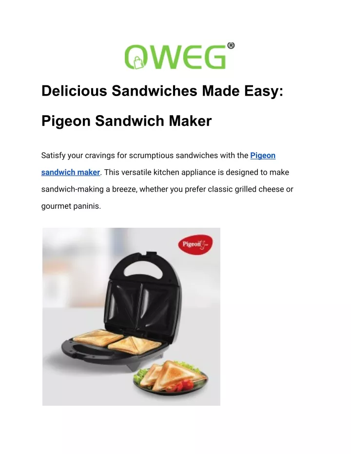 delicious sandwiches made easy