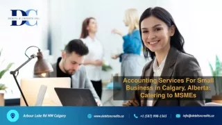 Accounting Services For Small Business in Calgary, Alberta Catering to MSMEs