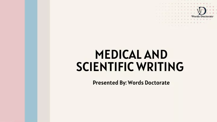medical and scientific writing