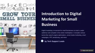 Grow Your Business Online: Digital Marketing for Small Businesses