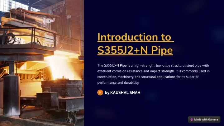 introduction to s355j2 n pipe