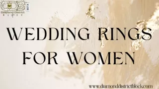 Wedding Rings For Women