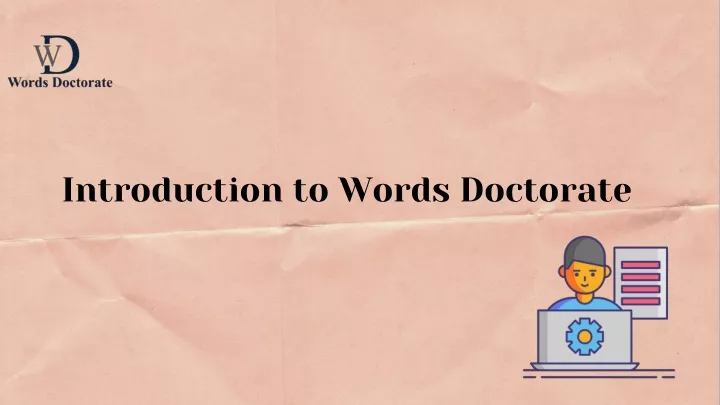 introduction to words doctorate