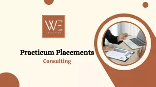 Practicum Placements Consulting | Weeducation