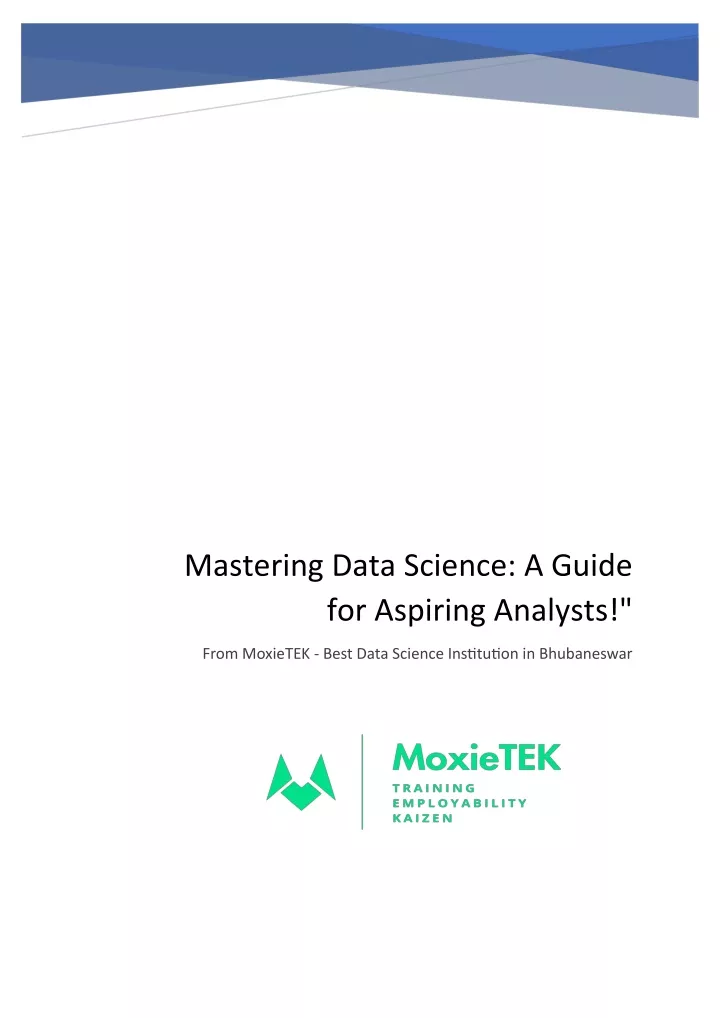 mastering data science a guide for aspiring