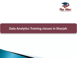 Data Analytics Training classes in Sharjah