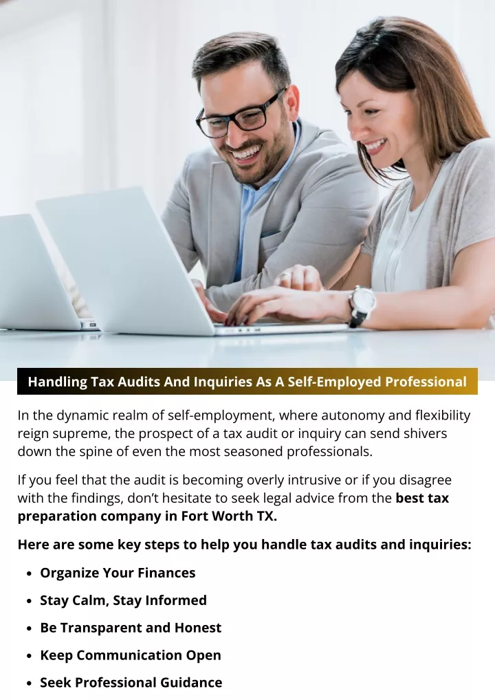 handling tax audits and inquiries as a self