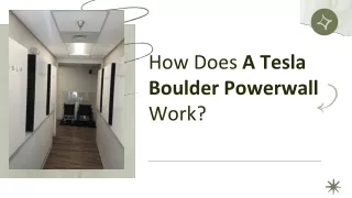 How Does A Tesla Boulder Powerwall Work