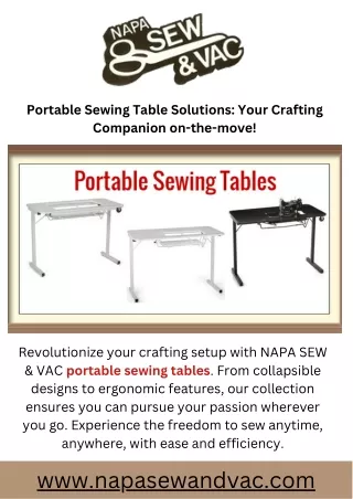 Portable Sewing Table Solutions: Your Crafting Companion on-the-move!