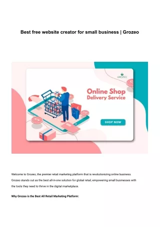 best free website creator for small business