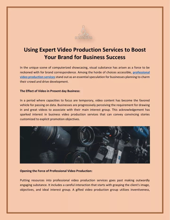 using expert video production services to boost