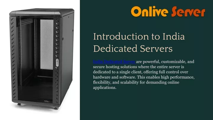 introduction to india dedicated servers