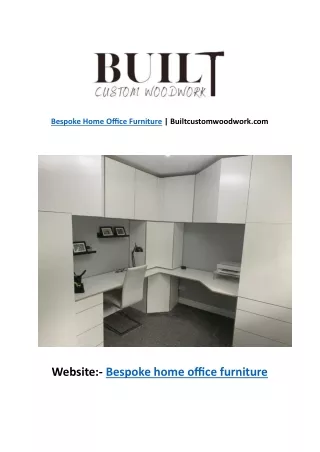 bespoke home office furniture builtcustomwoodwork