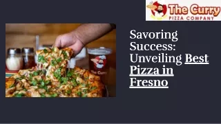 Savor the Spice: The Curry Pizza's Journey to Becoming Fresno's Finest Pizza".