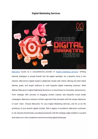 Digital Marketing Services_ Marcamor