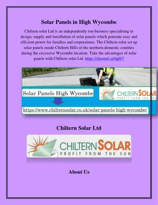 Solar Panels in High Wycombe, chilternsolar.co.uk