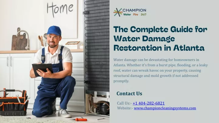 the complete guide for water damage restoration