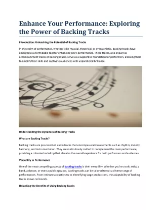 Backing tracks  (1)