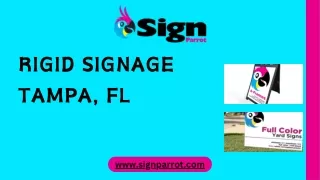 Custom Rigid Coroplast Signs Tampa - Durable Signage Solutions