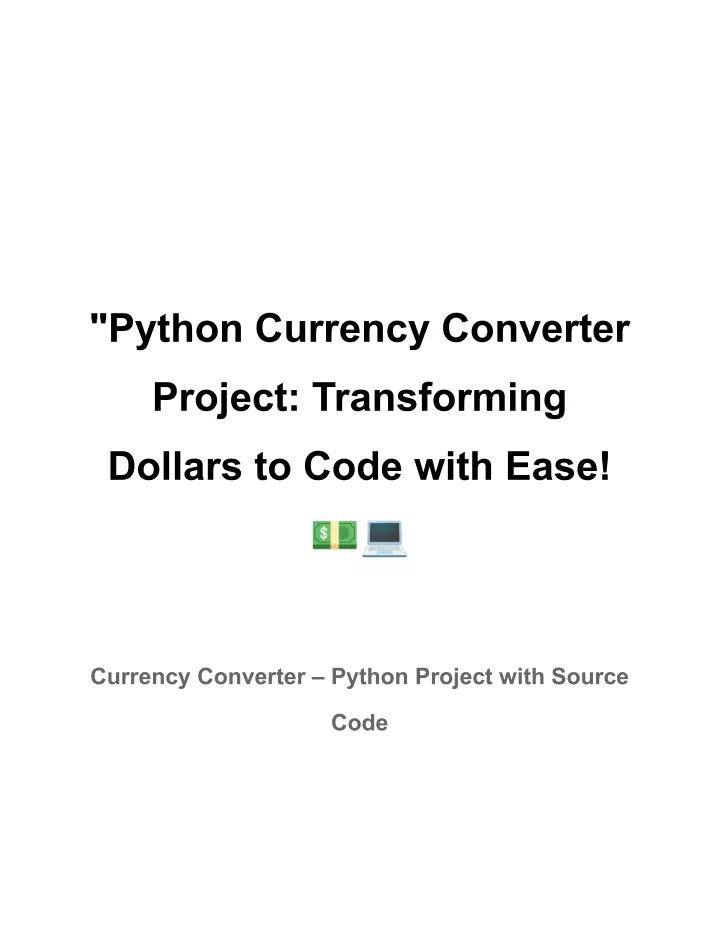 python currency converter