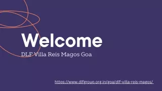 DLF Villa Reis Magos Goa | Best Residential Villa