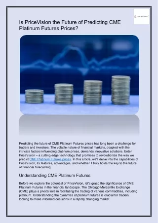 Is PriceVision the Future of Predicting CME Platinum Futures Prices?