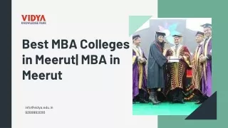 Best MBA Colleges in Meerut MBA in Meerut