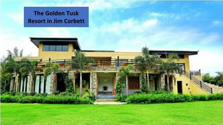 the golden tusk resort in jim corbett