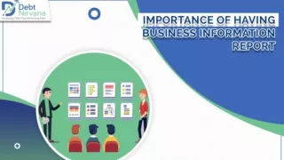 Importance of having Business Information Report