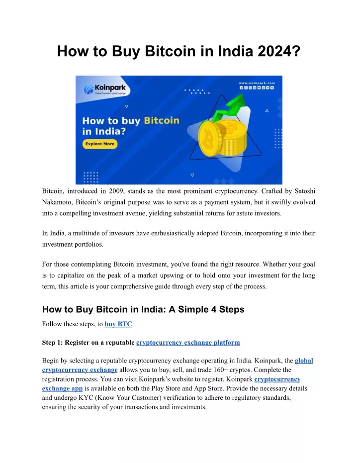 how to buy bitcoin in india 2024