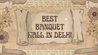 best banquet hall in delhi