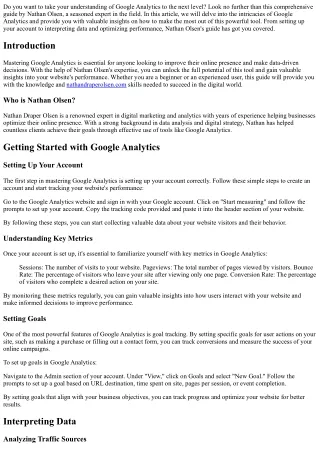 do you want to take your understanding of google