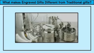 What makes Engraved Gifts Different from Traditional gifts