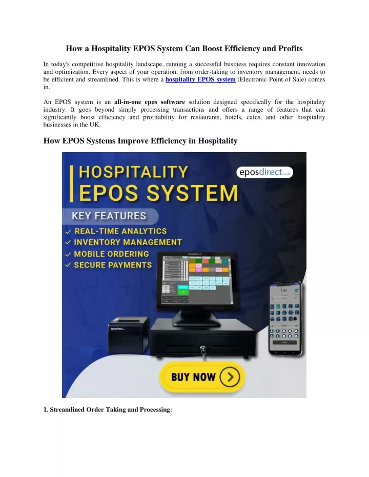 how a hospitality epos system can boost