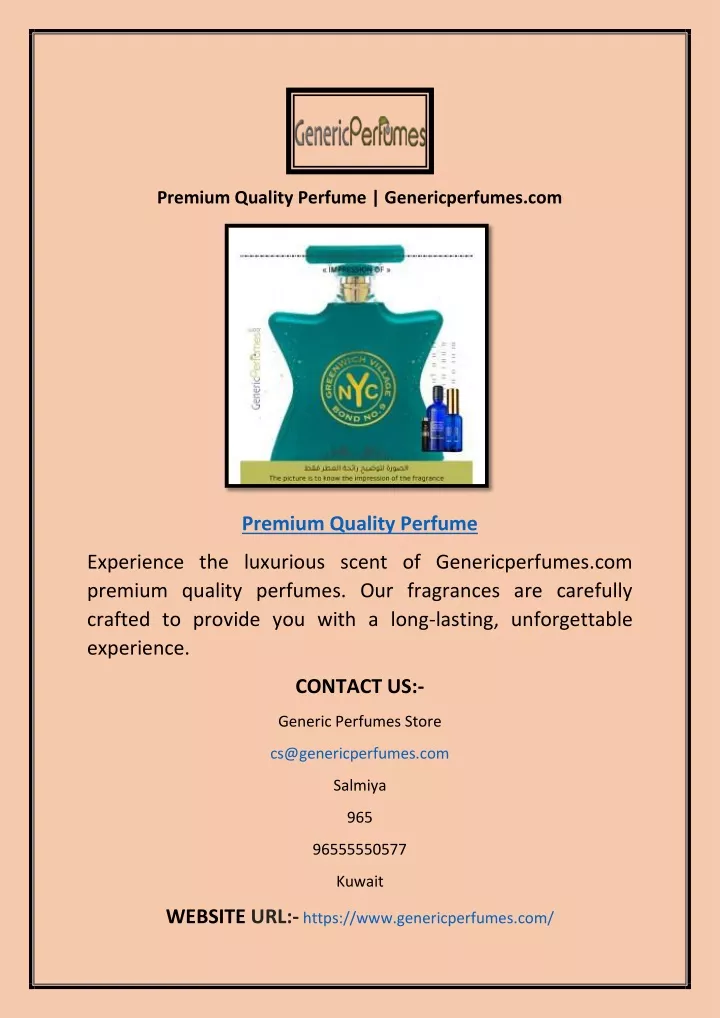 premium quality perfume genericperfumes com