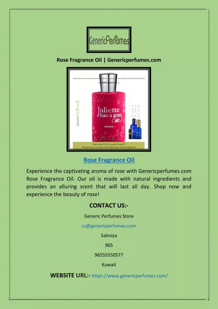 rose fragrance oil genericperfumes com