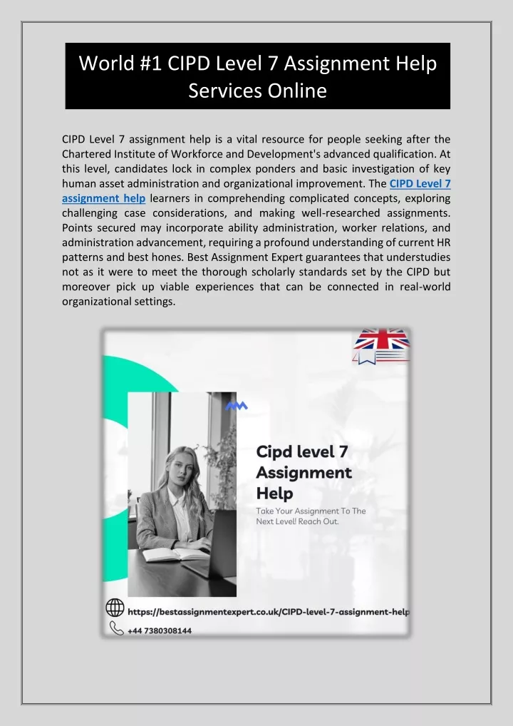 cipd level 7 assignment help