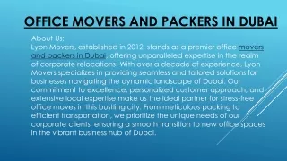 movers  and packers in Dubai
