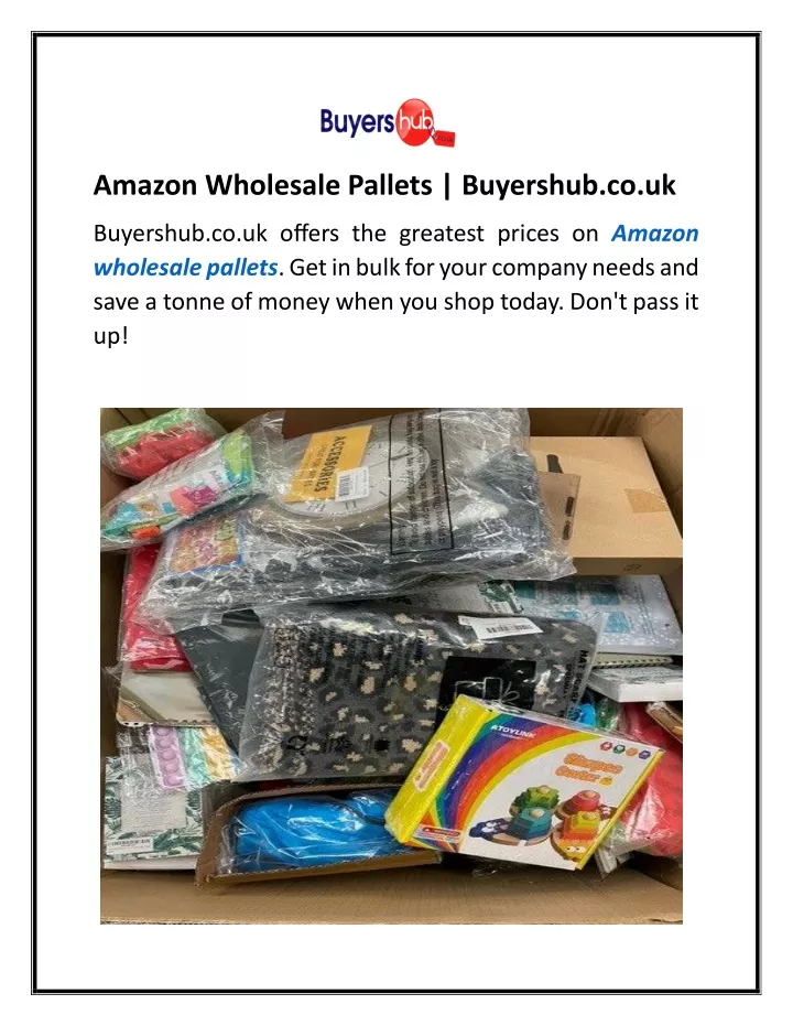 amazon wholesale pallets buyershub co uk