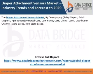 diaper attachment sensors market industry trends