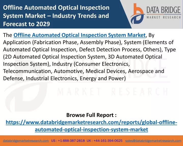 offline automated optical inspection system