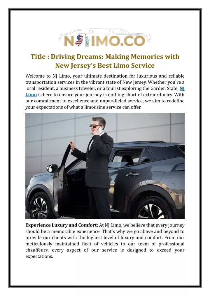 title driving dreams making memories with