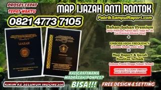 0821-4773-7105 Cetak Sampul Raport Map Ijazah di Aceh Barat