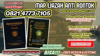 0821-4773-7105 Harga Sampul Raport Map Ijazah di Aceh Besar