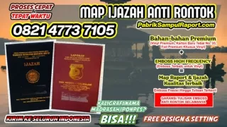 0821-4773-7105 Jual Sampul Raport Map Ijazah di Aceh Jaya